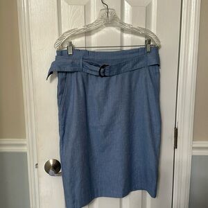Ann Taylor NWT chambray skirt
